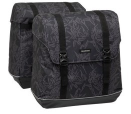 New Looxs New Looxs Fietstas Dubbel Alba Bamboo Black 42l