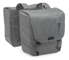 New Looxs New Looxs Fietstas Dubbel Nova Grey 32l